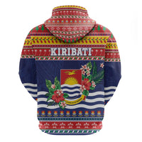 Kiribati Christmas Zip Hoodie Coat Of Arms Tekeraoi Te Kiritimati LT05 - Polynesian Pride