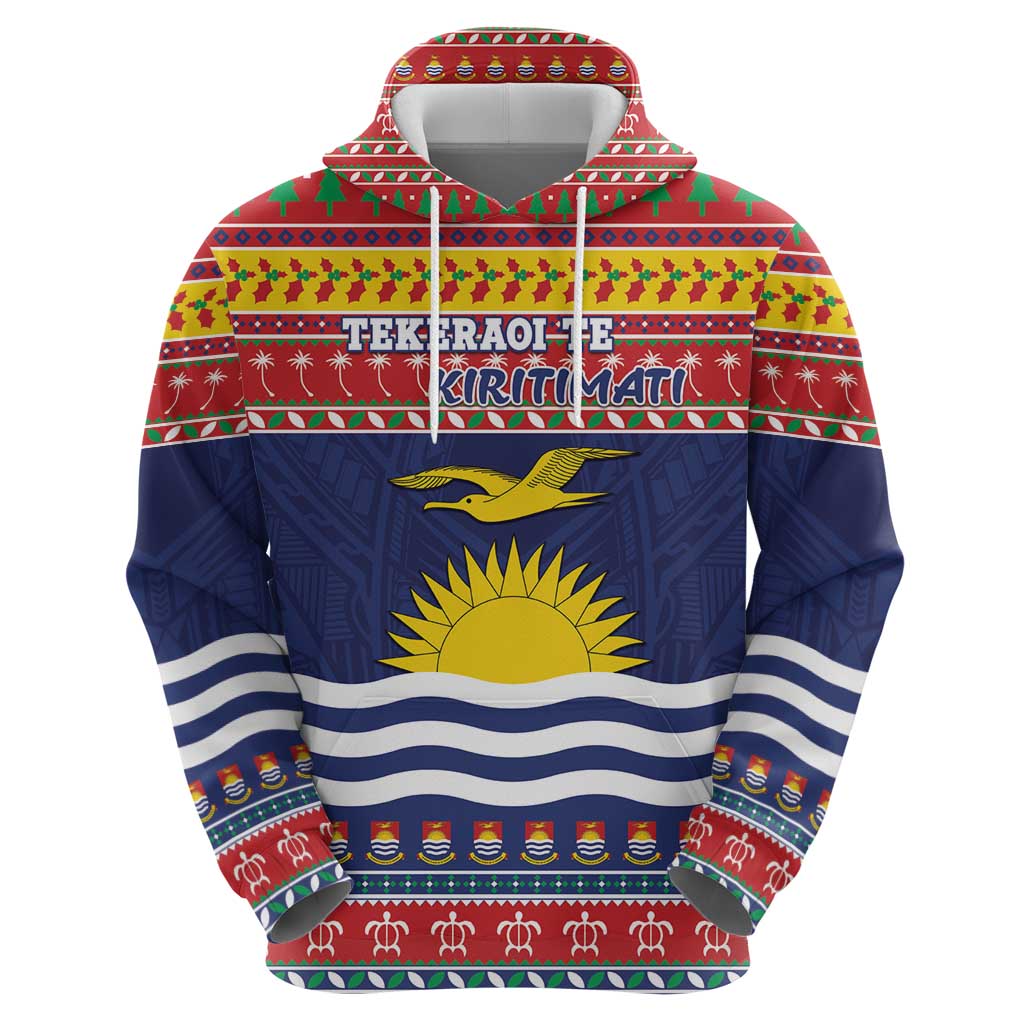 Kiribati Christmas Zip Hoodie Coat Of Arms Tekeraoi Te Kiritimati LT05 - Polynesian Pride