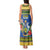 Solomon Islands Christmas Tank Maxi Dress Coat Of Arms Merry Xmas