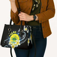 Palau United Nations Day Leather Bag Polynesian Curves Plumeria LT05 - Polynesian Pride