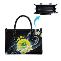 Palau United Nations Day Leather Bag Polynesian Curves Plumeria LT05 - Polynesian Pride