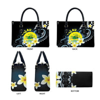 Palau United Nations Day Leather Bag Polynesian Curves Plumeria LT05 - Polynesian Pride