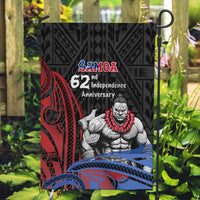 Samoa Independence Day Garden Flag Samoan Warriors Ula Fala LT05 Garden Flag Black - Polynesian Pride