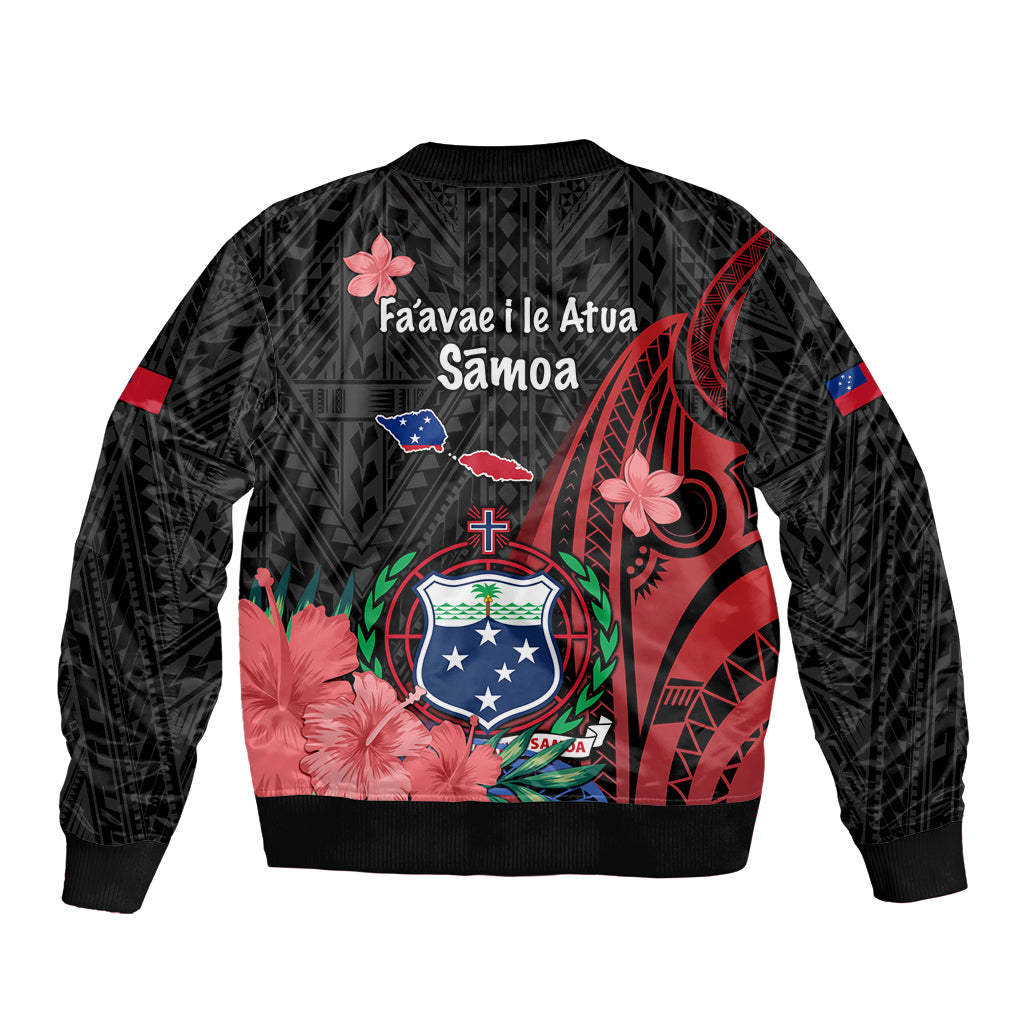 Samoa Independence Day Sleeve Zip Bomber Jacket Samoan Warriors Ula Fala LT05 - Polynesian Pride