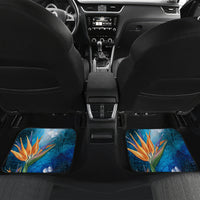Personalised Kosrae Constitution Day Car Mats Humpback Whale Tropical Flowers LT05 - Polynesian Pride