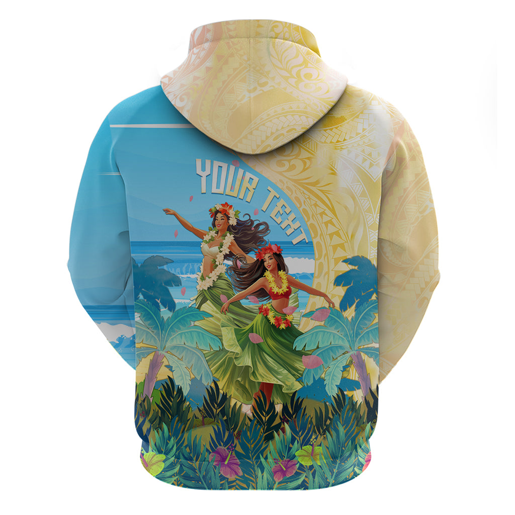 Personalised Hawaii Honolulu Festival Hoodie Hula Girls Tropical Vibe LT05 - Polynesian Pride
