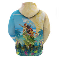 Personalised Hawaii Honolulu Festival Hoodie Hula Girls Tropical Vibe LT05 - Polynesian Pride