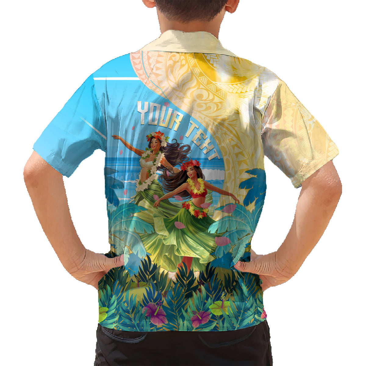 Personalised Hawaii Honolulu Festival Kid Hawaiian Shirt Hula Girls Tropical Vibe LT05 - Polynesian Pride