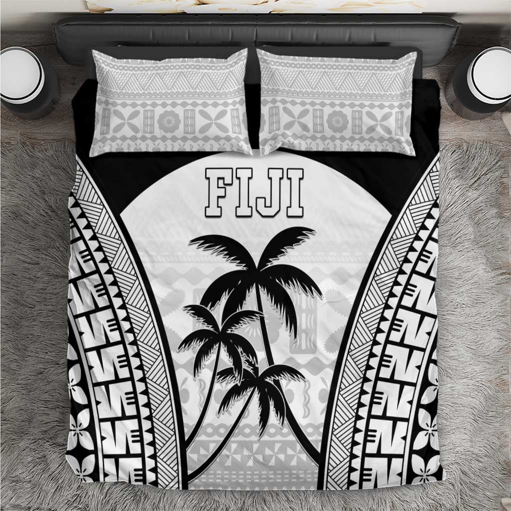 Fiji Tapa Football Bedding Set Sporty Style LT05 White - Polynesian Pride