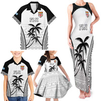 Custom Fiji Tapa Football Family Matching Tank Maxi Dress and Hawaiian Shirt Sporty Style LT05 - Polynesian Pride