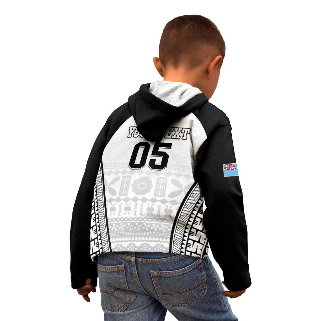 Custom Fiji Tapa Football Kid Hoodie Sporty Style LT05 - Polynesian Pride