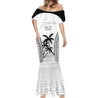 Custom Fiji Tapa Football Mermaid Dress Sporty Style LT05 - Polynesian Pride