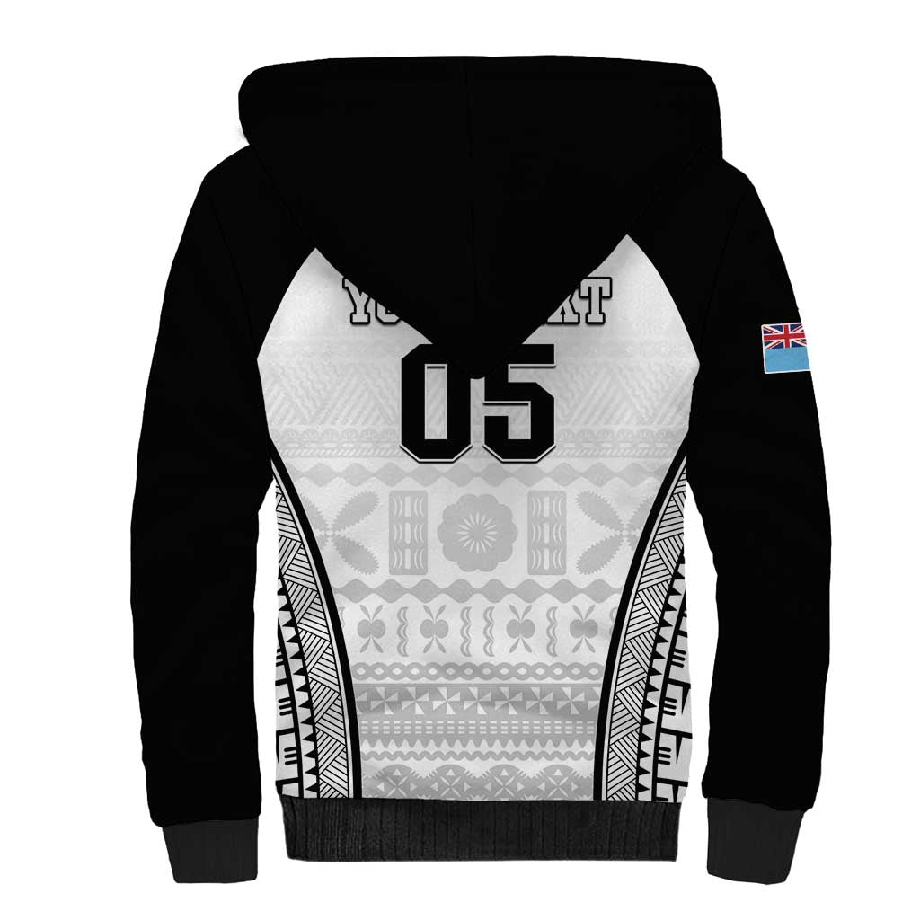 Custom Fiji Tapa Football Sherpa Hoodie Sporty Style LT05 - Polynesian Pride