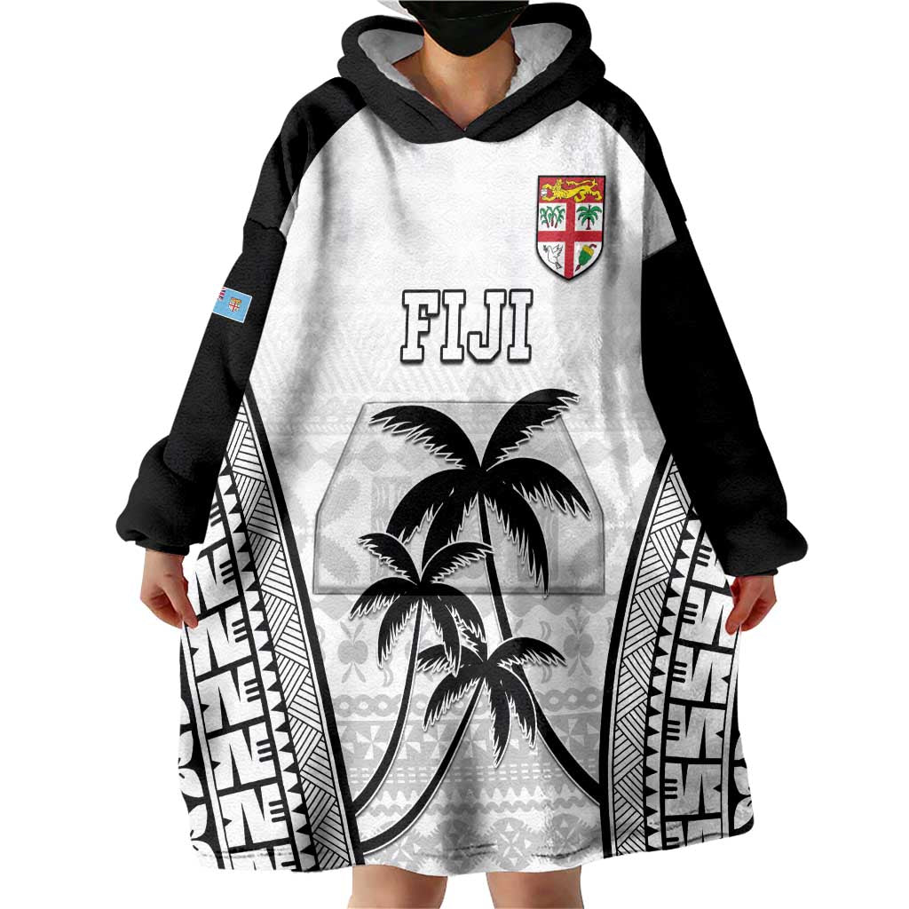 Custom Fiji Tapa Football Wearable Blanket Hoodie Sporty Style LT05 - Polynesian Pride