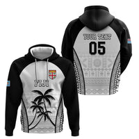 Custom Fiji Tapa Football Zip Hoodie Sporty Style LT05 - Polynesian Pride