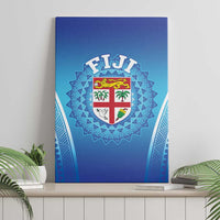 Fiji Football Canvas Wall Art Fijian Tapa Pattern LT05 - Polynesian Pride