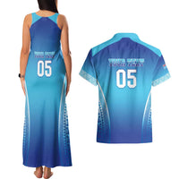 Custom Fiji Football Couples Matching Tank Maxi Dress and Hawaiian Shirt Fijian Tapa Pattern LT05 - Polynesian Pride