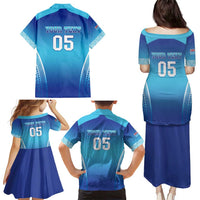 Custom Fiji Football Family Matching Puletasi and Hawaiian Shirt Fijian Tapa Pattern LT05 - Polynesian Pride