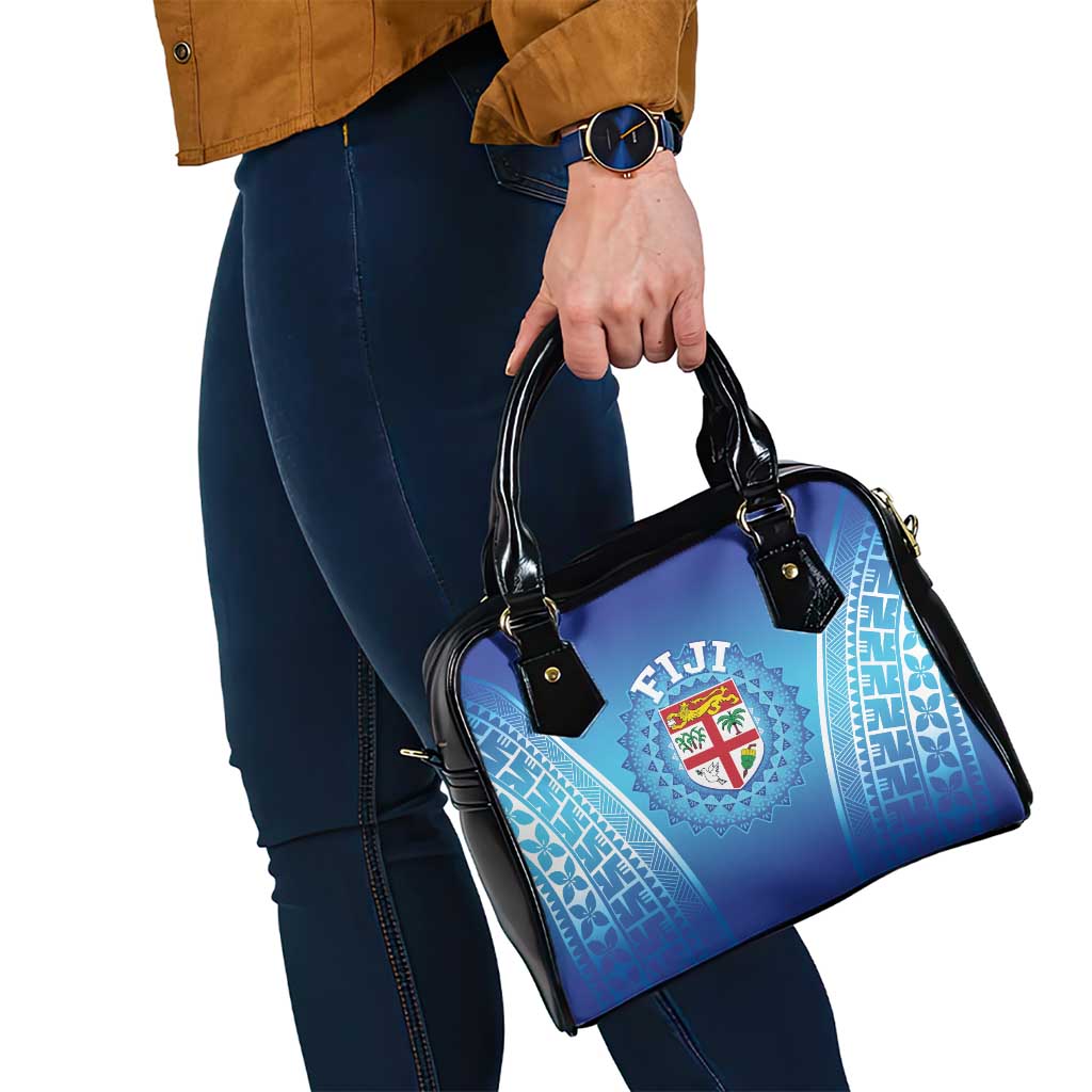 Fiji Football Shoulder Handbag Fijian Tapa Pattern