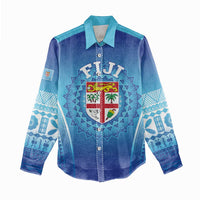 Custom Fiji Football Women Casual Shirt Fijian Tapa Pattern LT05 - Polynesian Pride
