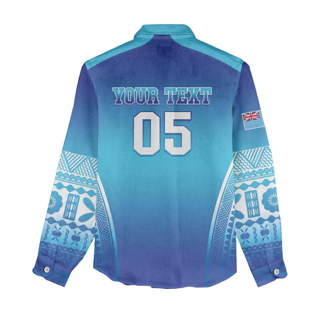 Custom Fiji Football Women Casual Shirt Fijian Tapa Pattern LT05 - Polynesian Pride