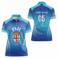 Custom Fiji Football Women Polo Shirt Fijian Tapa Pattern LT05 - Polynesian Pride