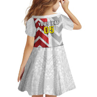 Custom New Caledonia Football Family Matching Long Sleeve Bodycon Dress and Hawaiian Shirt Unique Style LT05 - Polynesian Pride