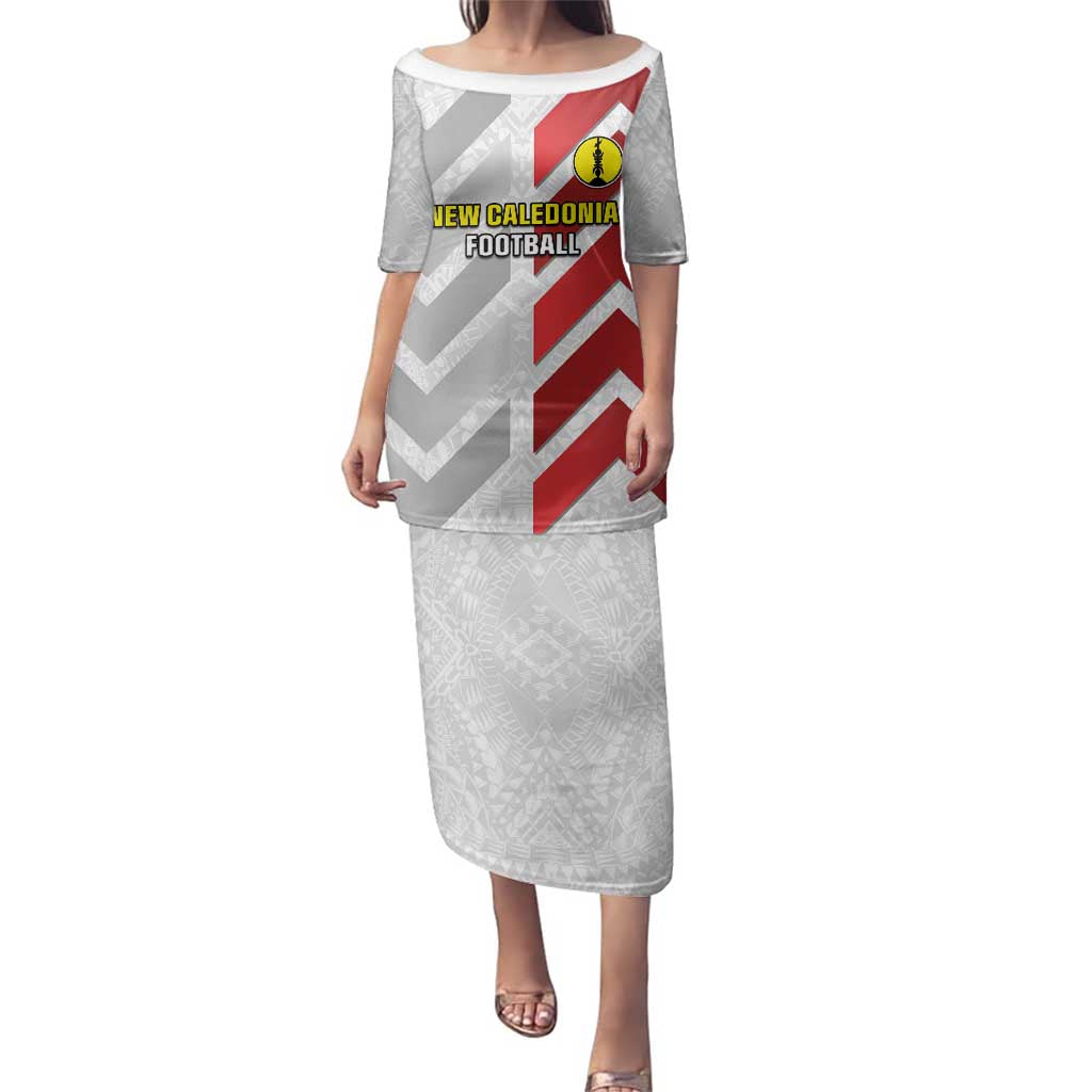 Custom New Caledonia Football Family Matching Puletasi and Hawaiian Shirt Unique Style LT05 Mom's Dress Red - Polynesian Pride