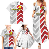 Custom New Caledonia Football Family Matching Summer Maxi Dress and Hawaiian Shirt Unique Style LT05 - Polynesian Pride