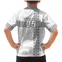 Custom New Caledonia Football Family Matching Mermaid Dress and Hawaiian Shirt Go The Kagus LT05 - Polynesian Pride