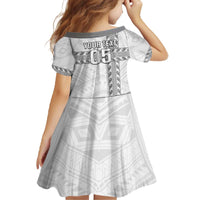 Custom New Caledonia Football Family Matching Off The Shoulder Long Sleeve Dress and Hawaiian Shirt Go The Kagus LT05 - Polynesian Pride