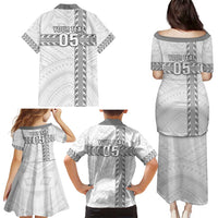 Custom New Caledonia Football Family Matching Puletasi and Hawaiian Shirt Go The Kagus LT05 - Polynesian Pride