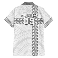 Custom New Caledonia Football Family Matching Puletasi and Hawaiian Shirt Go The Kagus LT05 - Polynesian Pride