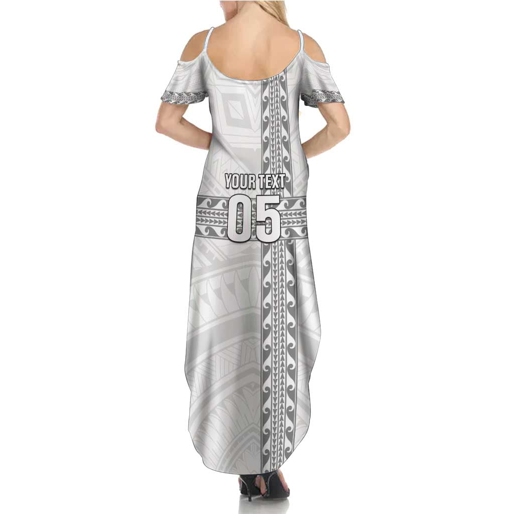 Custom New Caledonia Football Family Matching Summer Maxi Dress and Hawaiian Shirt Go The Kagus LT05 - Polynesian Pride