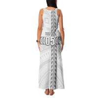 Custom New Caledonia Football Family Matching Tank Maxi Dress and Hawaiian Shirt Go The Kagus LT05 - Polynesian Pride