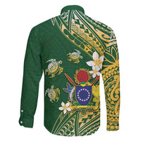 Cook Islands 15 Finest Family Matching Off Shoulder Short Dress and Hawaiian Shirt Plumeria Polynesian Turtle LT05 - Polynesian Pride