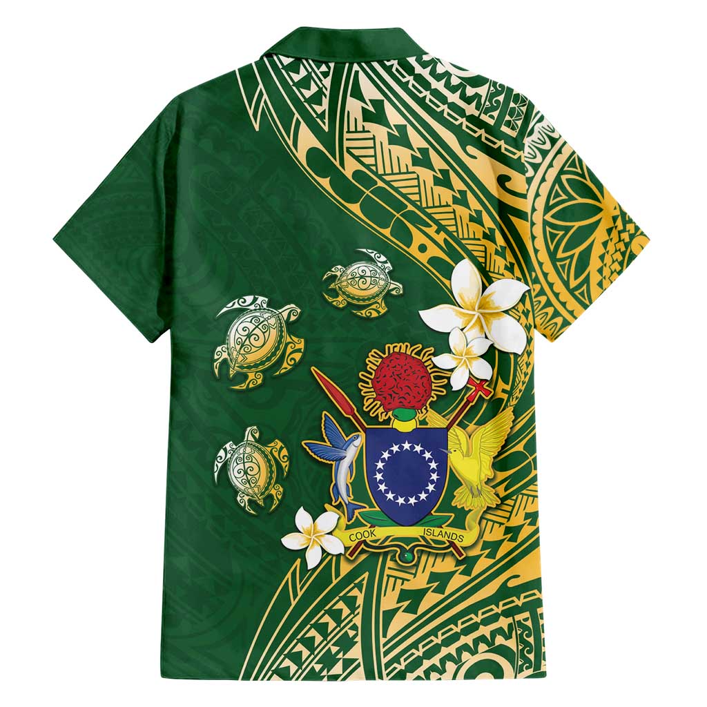 Cook Islands 15 Finest Family Matching Short Sleeve Bodycon Dress and Hawaiian Shirt Plumeria Polynesian Turtle LT05 - Polynesian Pride