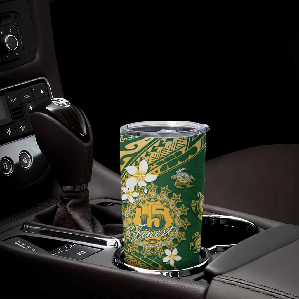 Cook Islands 15 Finest Tumbler Cup Plumeria Polynesian Turtle