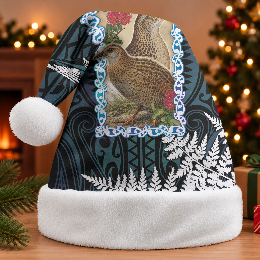 New Zealand Weka Christmas Santa Hat Maori Hen Koru Pattern