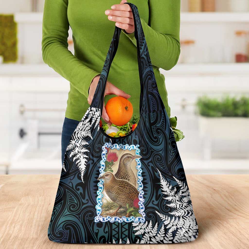 New Zealand Weka Grocery Bag Maori Hen Koru Pattern LT05 - Polynesian Pride