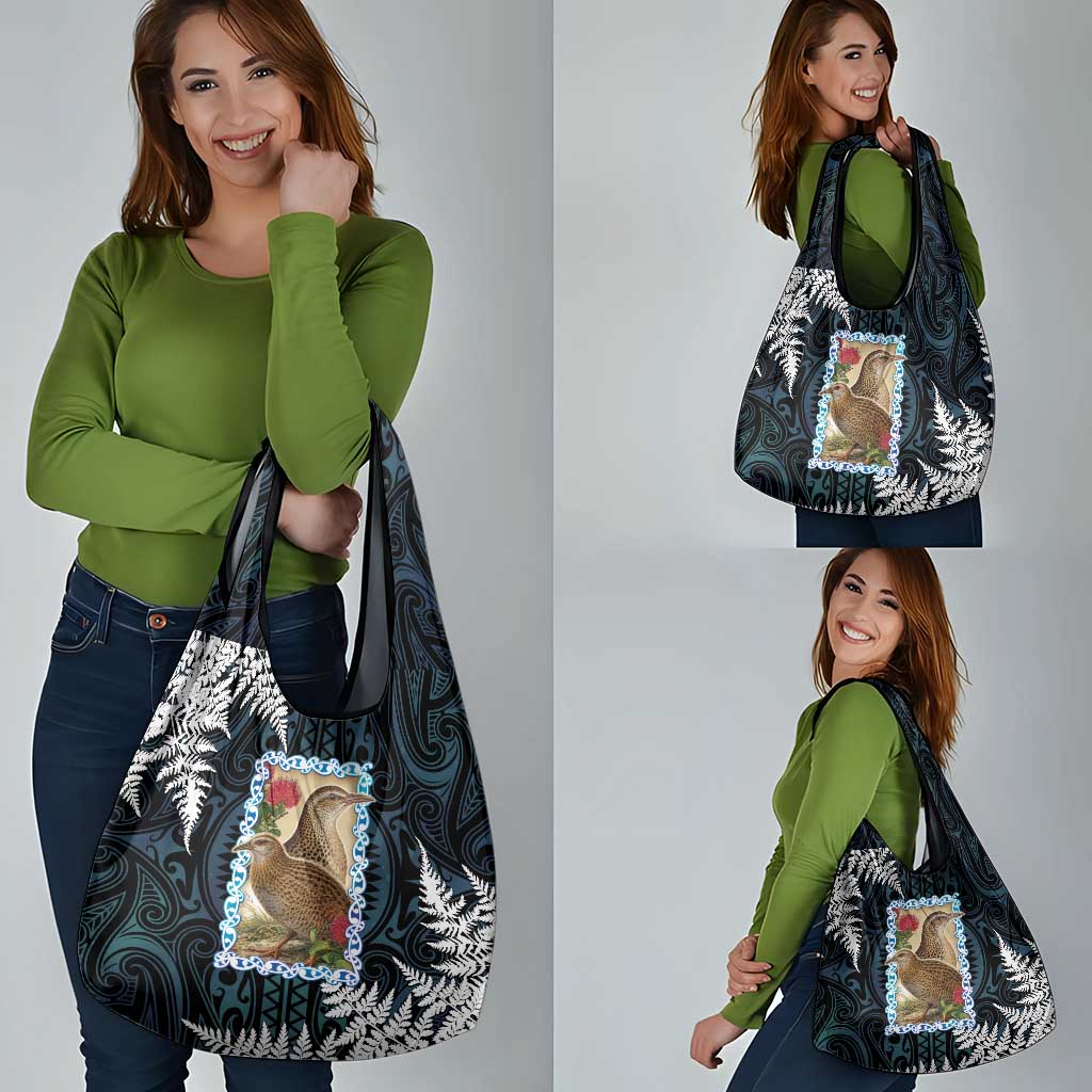 New Zealand Weka Grocery Bag Maori Hen Koru Pattern LT05 - Polynesian Pride