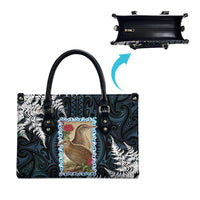 New Zealand Weka Leather Bag Maori Hen Koru Pattern - Polynesian Pride