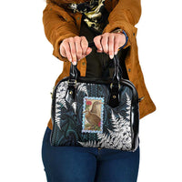 New Zealand Weka Shoulder Handbag Maori Hen Koru Pattern - Polynesian Pride