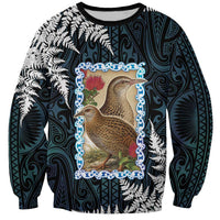 New Zealand Weka Sweatshirt Maori Hen Koru Pattern - Polynesian Pride