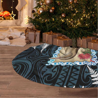 New Zealand Weka Tree Skirt Maori Hen Koru Pattern