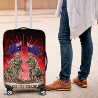 Australia And New Zealand ANZAC Day Luggage Cover Soldiers Lest We Forget LT05 Red - Polynesian Pride