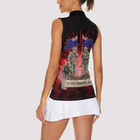 Australia And New Zealand ANZAC Day Women Sleeveless Polo Shirt Soldiers Lest We Forget LT05 - Polynesian Pride