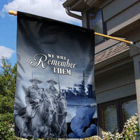 New Zealand ANZAC Day Garden Flag HMNZS Achilles We Will Remember Them LT05 - Polynesian Pride