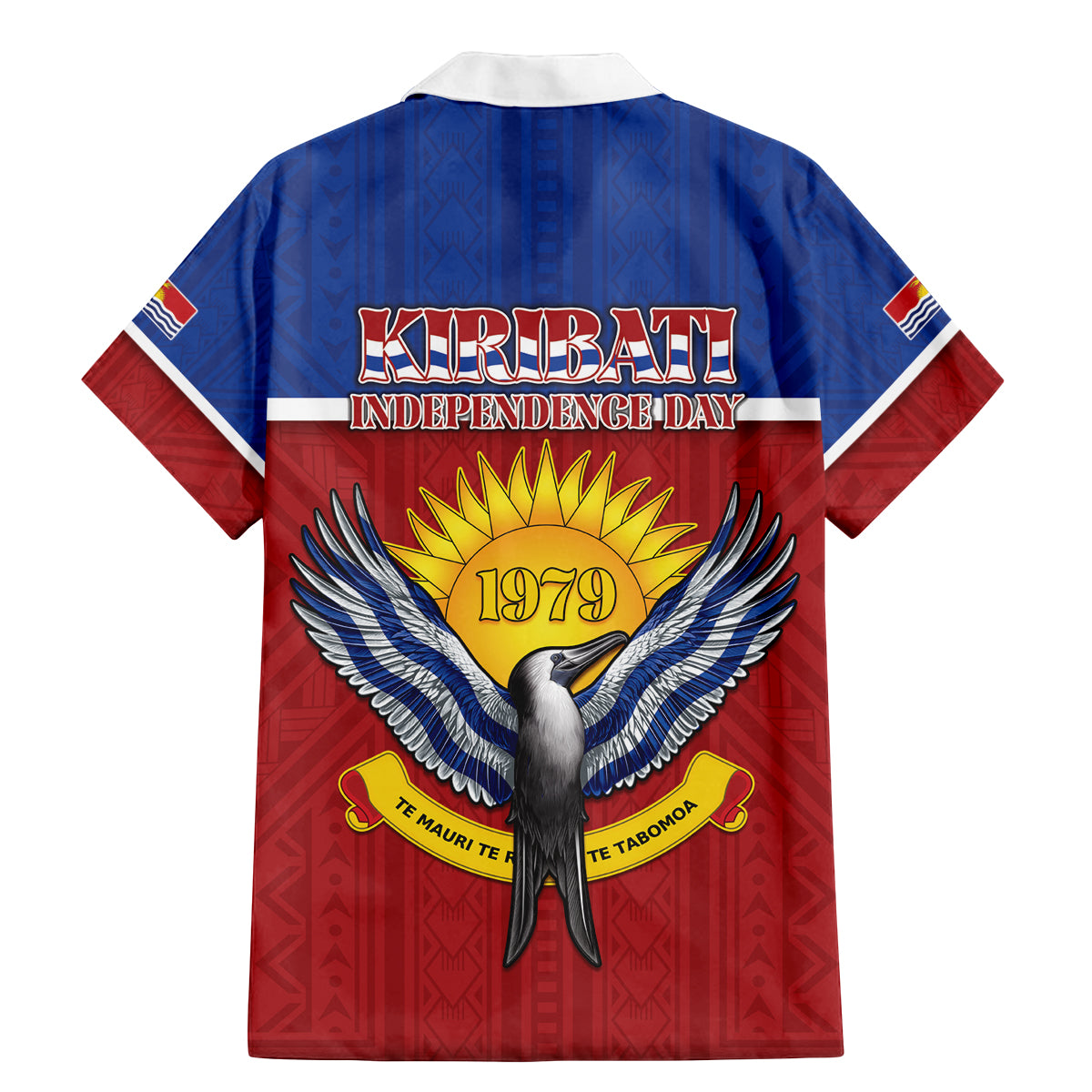 Kiribati 45th Independence Day Family Matching Mermaid Dress and Hawaiian Shirt Lesser Frigatebird Tribal Pattern LT05 - Polynesian Pride