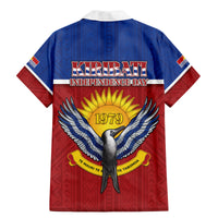 Kiribati 45th Independence Day Family Matching Mermaid Dress and Hawaiian Shirt Lesser Frigatebird Tribal Pattern LT05 - Polynesian Pride